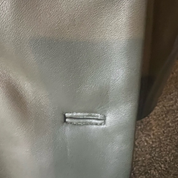 Olive Green leather jacket - Picture 5 of 8